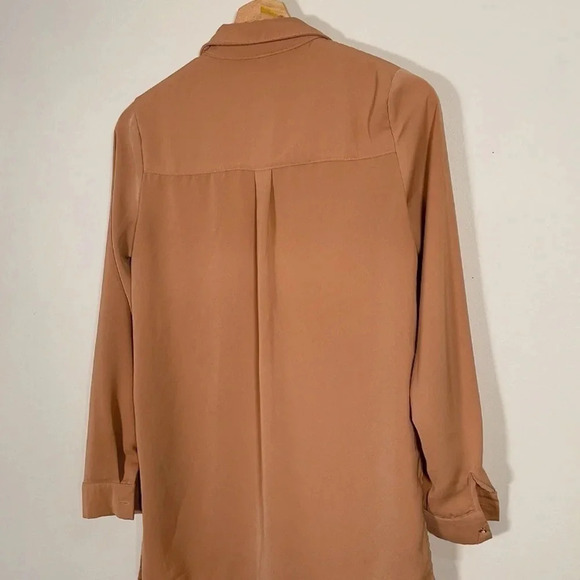 Missguided  Button Down Brown Oversized Shirt - Picture 10 of 12